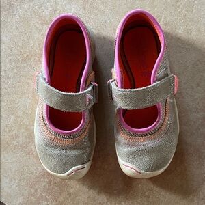 PLAE Emme Kids Dress Shoes in Pink and Gray